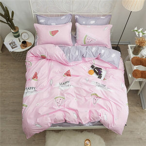 White love Luxurious Home Textile Bedlinen deep red Duvet Cover Pillow case Bed Sheet quilt cover Bedding Set 3/4Pcs