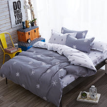 Load image into Gallery viewer, Comforter king grey bedclothes bed linen snowflake Cotton Bedding set Winter bedsheets duvet cover sets35