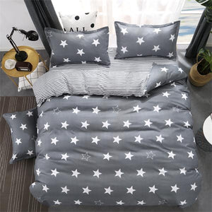 Comforter king grey bedclothes bed linen snowflake Cotton Bedding set Winter bedsheets duvet cover sets35