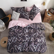 Load image into Gallery viewer, Comforter king grey bedclothes bed linen snowflake Cotton Bedding set Winter bedsheets duvet cover sets35