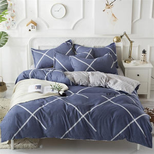 Comforter king grey bedclothes bed linen snowflake Cotton Bedding set Winter bedsheets duvet cover sets35