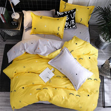 Load image into Gallery viewer, Comforter king grey bedclothes bed linen snowflake Cotton Bedding set Winter bedsheets duvet cover sets35