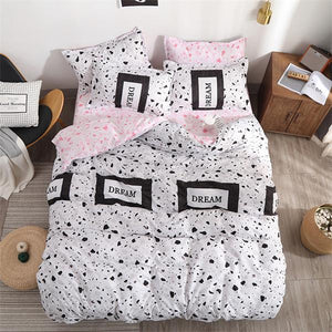 Comforter king grey bedclothes bed linen snowflake Cotton Bedding set Winter bedsheets duvet cover sets35