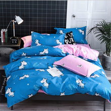 Load image into Gallery viewer, Comforter king grey bedclothes bed linen snowflake Cotton Bedding set Winter bedsheets duvet cover sets35