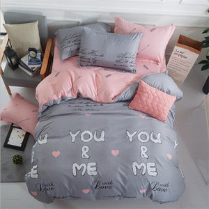 Comforter king grey bedclothes bed linen snowflake Cotton Bedding set Winter bedsheets duvet cover sets35