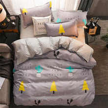 Load image into Gallery viewer, Comforter king grey bedclothes bed linen snowflake Cotton Bedding set Winter bedsheets duvet cover sets35