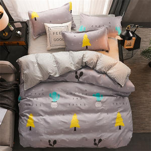 Comforter king grey bedclothes bed linen snowflake Cotton Bedding set Winter bedsheets duvet cover sets35