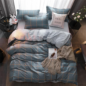 Comforter king grey bedclothes bed linen snowflake Cotton Bedding set Winter bedsheets duvet cover sets35