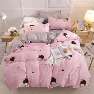 Comforter king grey bedclothes bed linen snowflake Cotton Bedding set Winter bedsheets duvet cover sets35