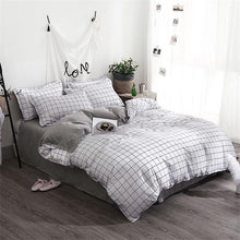 Load image into Gallery viewer, Comforter king grey bedclothes bed linen snowflake Cotton Bedding set Winter bedsheets duvet cover sets35