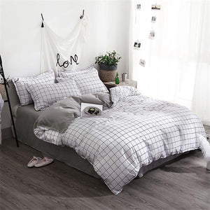 Comforter king grey bedclothes bed linen snowflake Cotton Bedding set Winter bedsheets duvet cover sets35